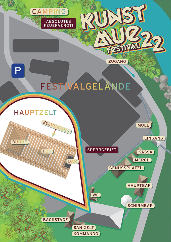 Kunstmue Festival 2022 - Geländeplan